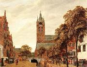 HEYDEN, Jan van der View of Delft oil on canvas